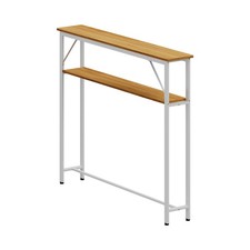 Slim Narrow Console Table Hallway Table Behind Sofa Storage Shelf Unit 100/120cm