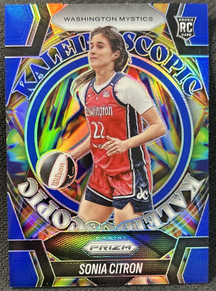 2025 Prizm WNBA #13 Sonia Citron Blue Prizm Kaleidoscopic /49