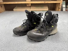 Merrell Rogue Hiker Mid GTX Boots Men's 8.5 Hiking Boulder Vibram Goretex EUC