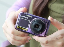 Samsung PL120 14MP 5x Optical Zoom Dual Screen Camera English Purple self-timer