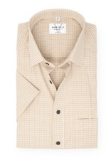 Marvelis men's short sleeve shirt short sleeve non-iron modern fit, check, New Kent