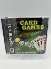 Family Card Games Fun Pack Sony PlayStation 1 PS1 PSX Brand New Sealed VTG 🃏