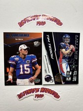 Tim Tebow 2 Card Rookie  Lot Florida Gators RC Denver Broncos 