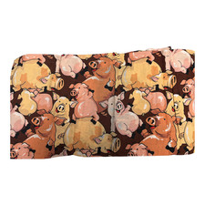 Funny Farm Pigs In Mud 1 Yard Fabri-Quilt Cotton Fabric Pattern 2352 41" Wide