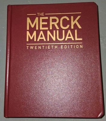 The Merck Manual 20th Twentieth Edition  Hardcover, 2018