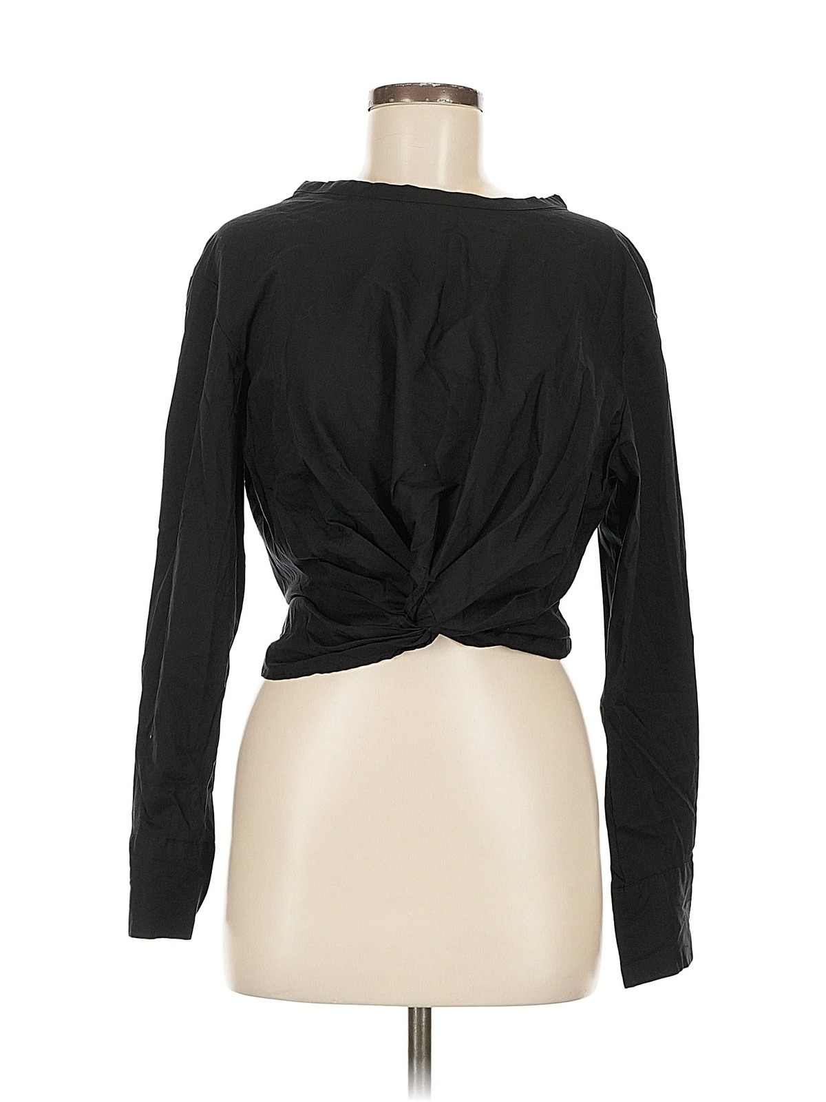 Zara Women Black Long Sleeve Top M