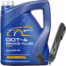 MANNOL BREMSFLÜSSIGKEIT 5L DOT-4 BREAKE FLUID DOT4 + BREMSFLÜSSIGKEITSTESTER