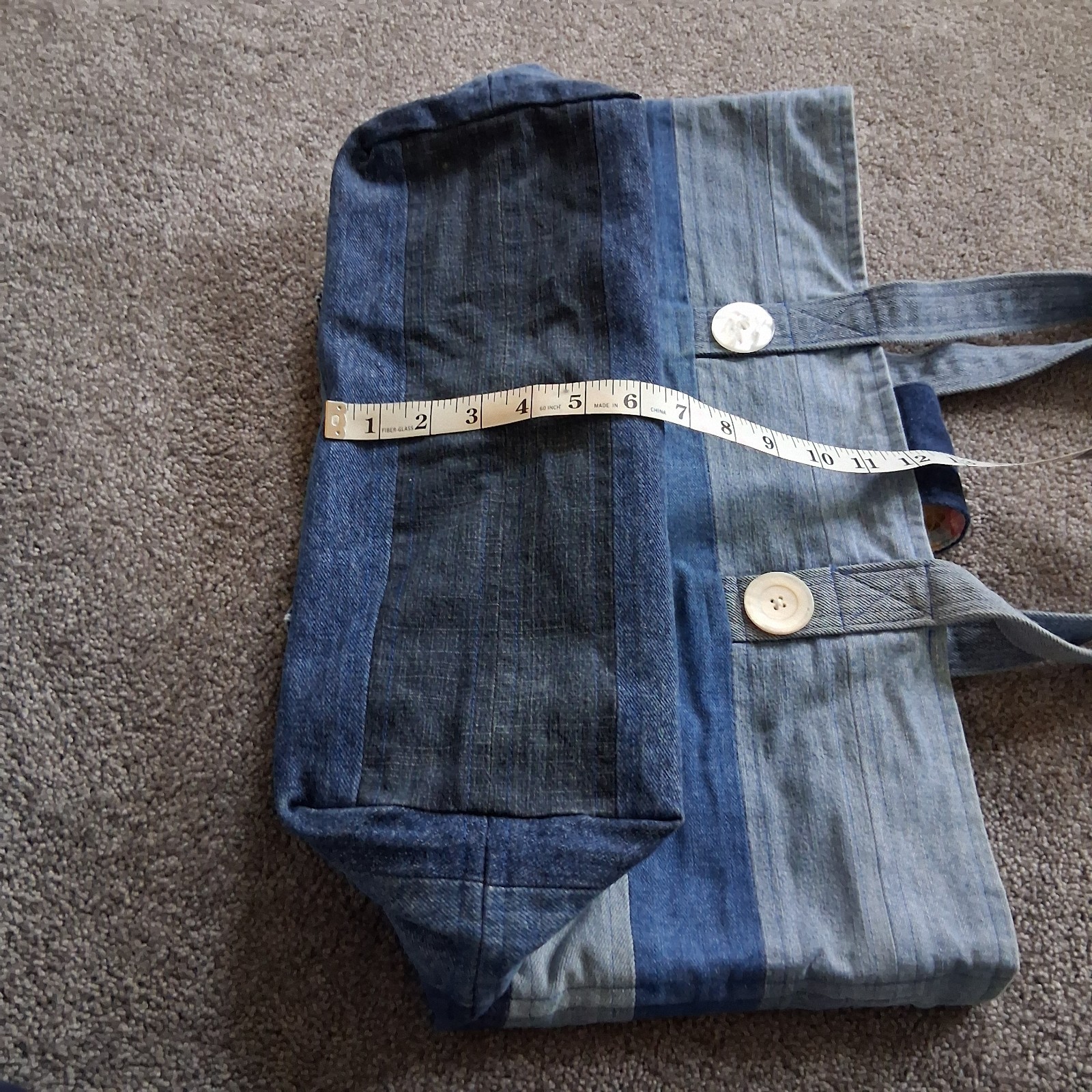 Handmade Upcycled Levi’s Denim Patchwork Tote Bag… - image 14