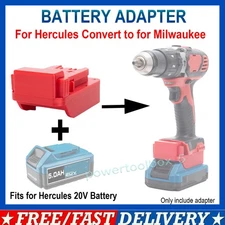 Battery Adapter For Milwaukee 18V Power Tools to for Hercules 20V Li-ion Battery