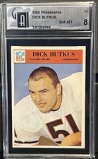 1966 Philadelphia #31 DICK BUTKUS (RC) GAI 8!!!
