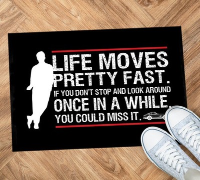 Artylicious Ferris Bueller s Movie Quote Türmatte Retro Home 60 x 40 cm Schwarz