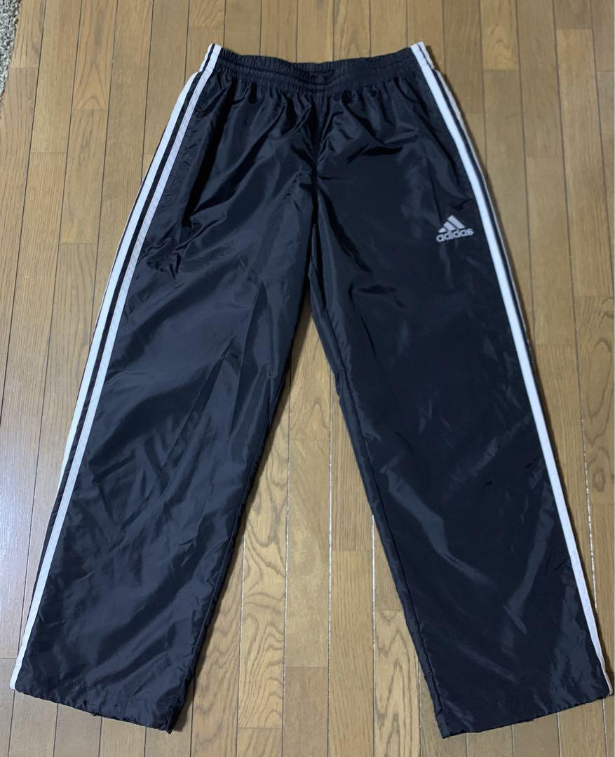 USA規格00s超極太 old adidas 黒バギートラックパンツ Y2K ファッション通販 安い USA規格00s超極太 Y2K 黒バギートラック