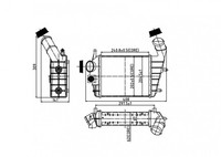 Hart LadeluftküHler LLK KüHler FüR Alfa Romeo 156 Sportwagon 1.9 JTD 16V 2.4