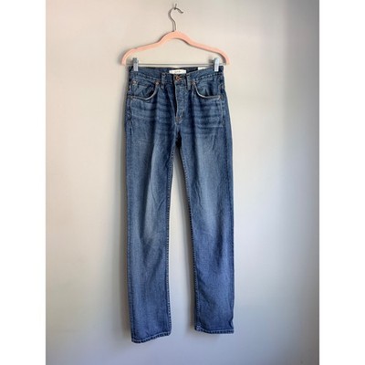 Billy Reid Slim Cut Men's Jeans Medium Wash Button Fly Made in USA Size 28