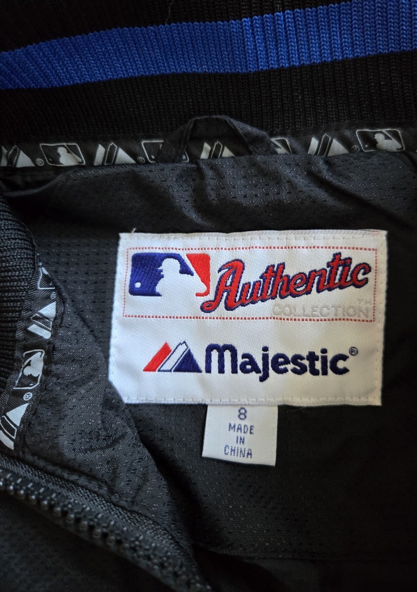 Majestic York Mets MLB Baseball Full-Zip Jacket Authentic Youth Majestic York Mets MLB Baseball Full-Zip Jacket Authentic Youth