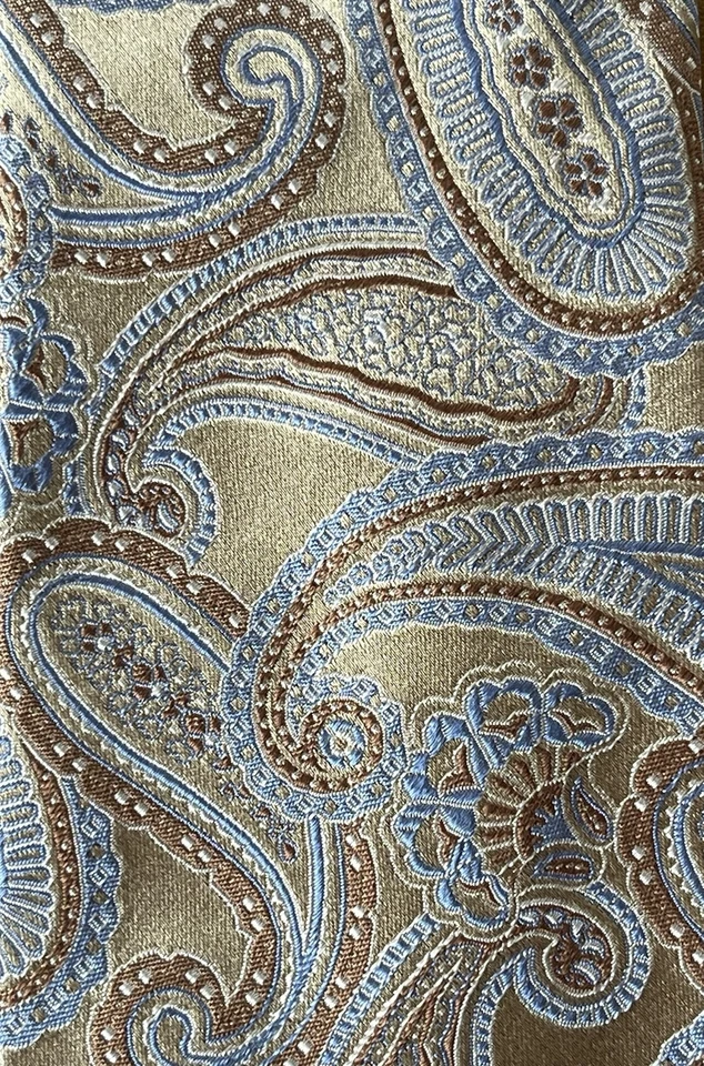 "Corbatas hechas a mano de seda Geoffrey Beene - 3 hermosos patrones - rojo azul púrpura 3 1/2""" Foto 4 de 4