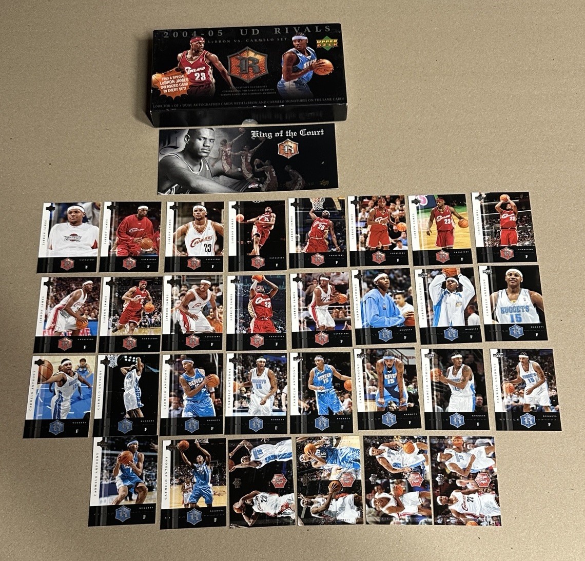 Carmelo Anthony LeBron James #30 Basketball Cards 2004 Upper Deck Rivals trading card — raw and PSA graded price guide