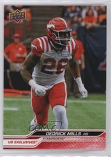 2024 Upper Deck CFL Exclusives 29/100 Dedrick Mills #76 1u6