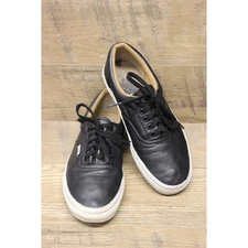 Vans Era Unisex Skate Shoes Black Tumbled Leather Wheat Brown 7M 9W