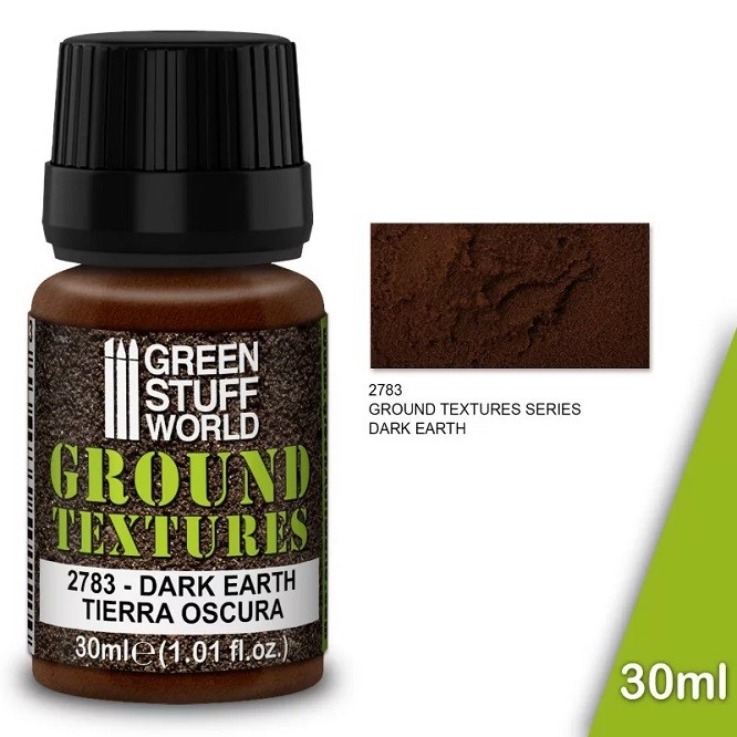 Green Stuff World GSW2783 - Earth Textures - Dark Earth 30 Ml - New