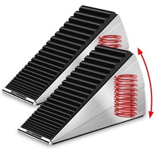 Heavy Duty Door Stopper for Bottom of Door 3 Inch Adjustable Spring Loaded