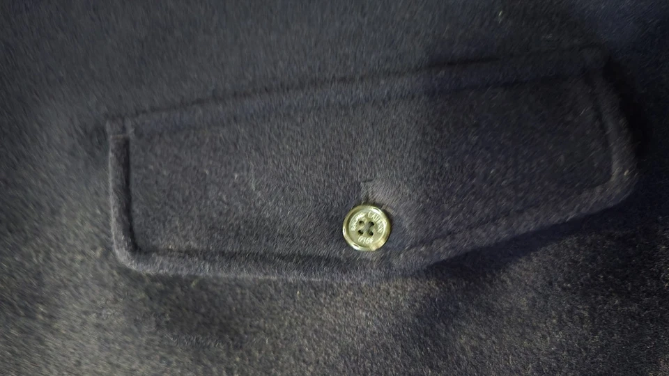 Chaqueta Harrington Polo Ralph Lauren Azul Lana De Colección Para Hombre Talla L Abrigo Y2K Foto 3 de 4