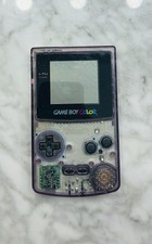 Nintendo Game Boy Color Atomic Purple Handheld with game. Tested, works. 