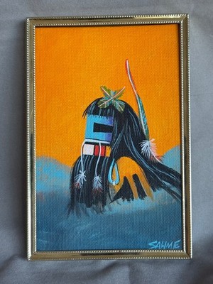 Randall Sahmie 1950-2008 Original Hopi Kachina Painting