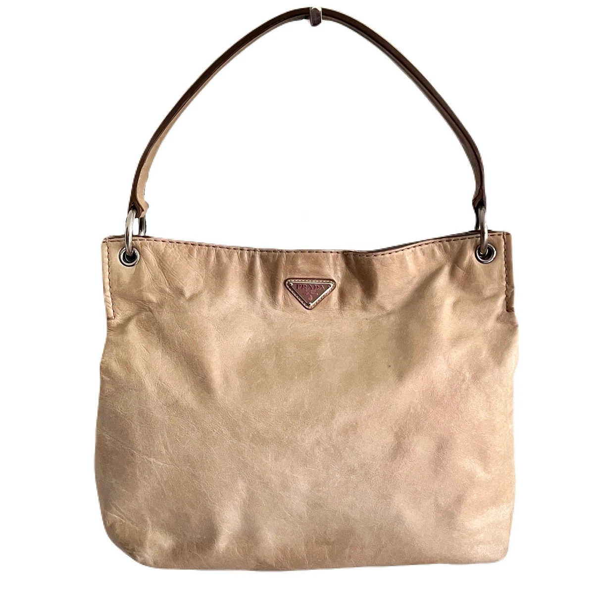 PRADA Vitello Leather Exterior Shoulder Bag Bags & Handbags for