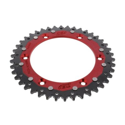 RED ZF BRIXTON CROSSFIRE 500 42 TOOTH STEP 520 DUAL CROWN 2020-2023