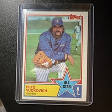Topps Pete Vuckovich Milwaukee Brewers MLB Baseball All Star 1983 Card #394