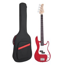 Bass Guitar Bag 7mm Padding Bass Case, Gig Bag Backpack with Neck Strap and P...