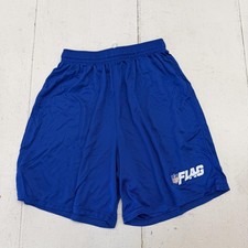 NFL Flag Shorts Youth Large Boys Blue NFL Football Athletic Augusta Sportswear