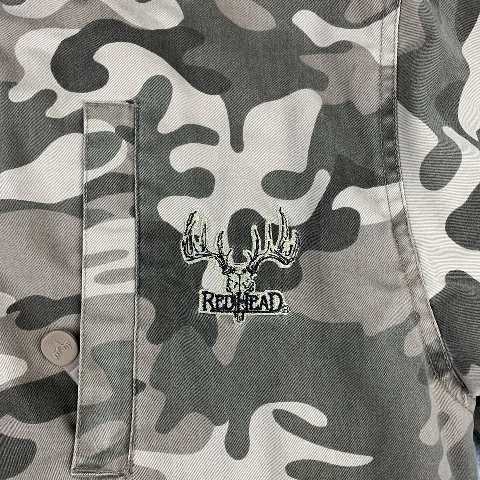 RedHead Camouflage Jacket Size Small Quilted Lined Hideaway Hood Hunting - Image 3 of 4