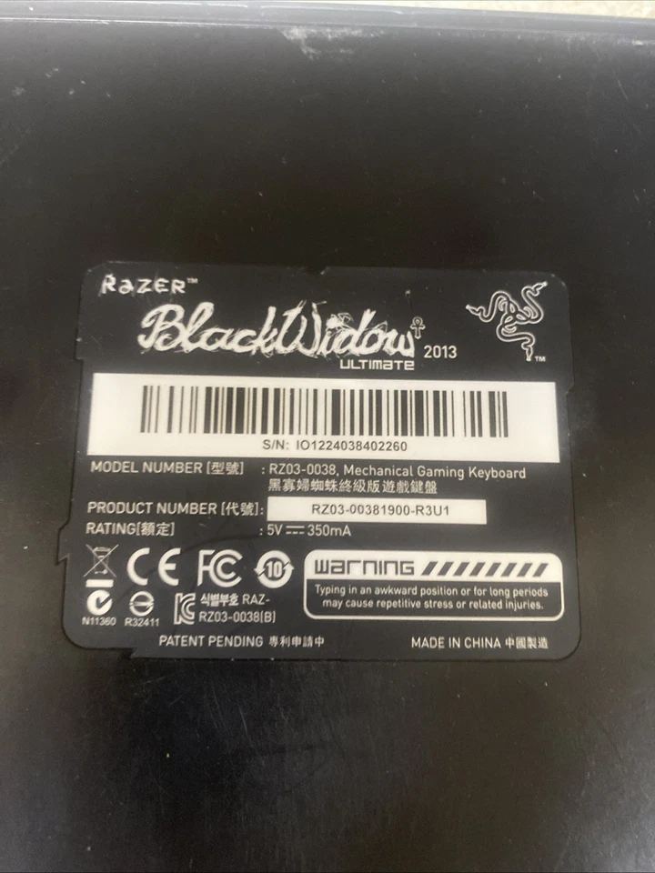 Razer RZ03-00381900-R3U1 BlackWidow Ultimate 2013 Mechanical Gaming Keyboard - Image 4 of 4