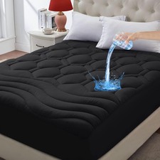 Full Size Mattress Pad Waterproof, Cooling Mattress Topper for Double Bed, Pi...