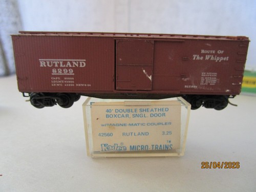 Micro trenes Kadee, escala N, vagón de carga Rutland #8299, OB | Zustand: Used