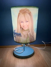 Hannah Montana Lamp Blue and Teal Tabletop Disney Collectible