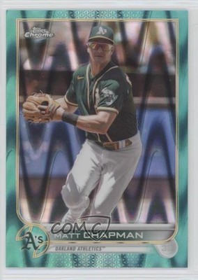 2022 Topps Chrome Sonic Aqua RayWave Refractor 78/199 Matt Chapman #168 0m4f
