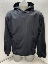 Oakley Men Hoodie Black Size M Solar Rail Softshell Baggy Fit Pullover Polyester