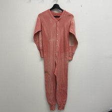 Vintage 1940s Long Johns Underwear Overdyed Pink