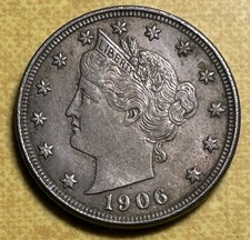1906 Liberty V Nickel - Nice Condition