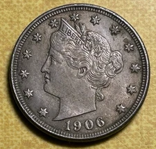 1906 Liberty V Nickel - Nice Condition