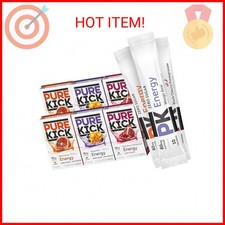 Pure Kick Energy Singles To Go Drink Mix, Variety Pack: Blood Orange, Mango Acai