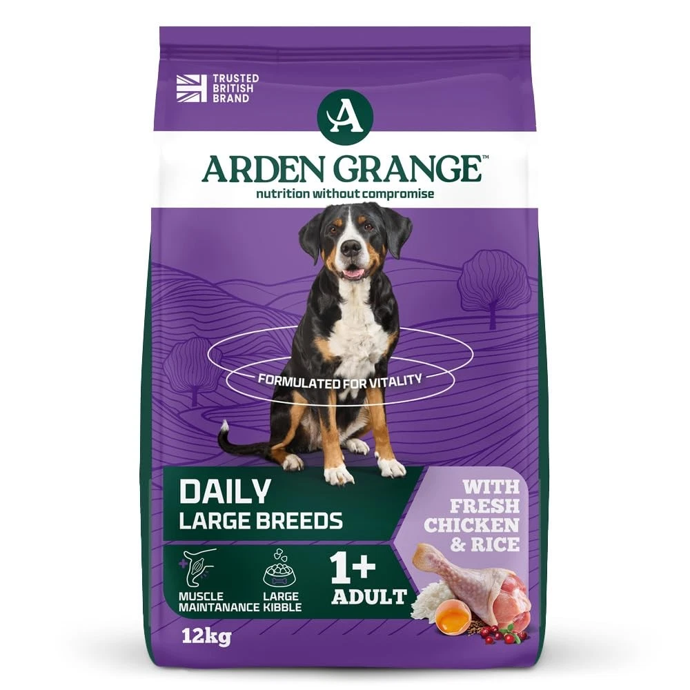 Arden Grange Adult Large Breed Dry Dog Food with Fresh Chicken and Rice 12 kg