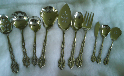 Oneida Chandelier MEGA serving lot 10 pieces  Community Stainless  EXCELLENT! U6
