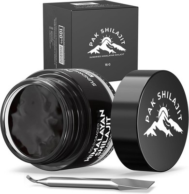 Himalayan Pure Shilajit Gold Resin, Fulvic-Humic Acid Vital Earth Minerals Blend