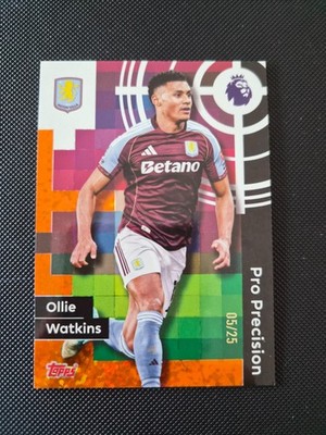 Ollie Watkins Pro Precision Nummer 05/24 Topps Premier League 2025 2025