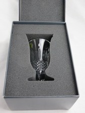 Waterford Crystal "Happy Birthday" Cut Flower Vase 7"- Boxed