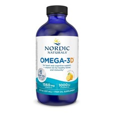 Nordic Naturals Omega-3D, Lemon Flavor - 8 oz - 1560 mg 8 Fl Oz Pack of 1 